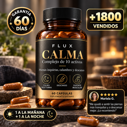 FLUX Calma — Piernas Inquietas, Calambres y Descanso