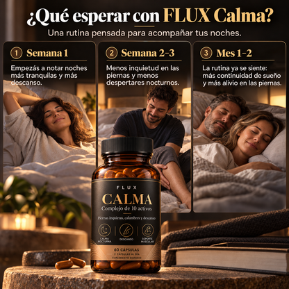 FLUX Calma — Piernas Inquietas, Calambres y Descanso